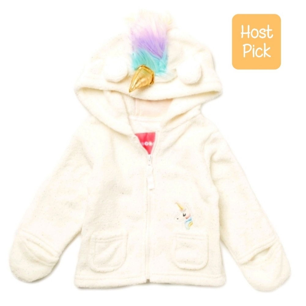 Faux Shearling Unicorn Jacket